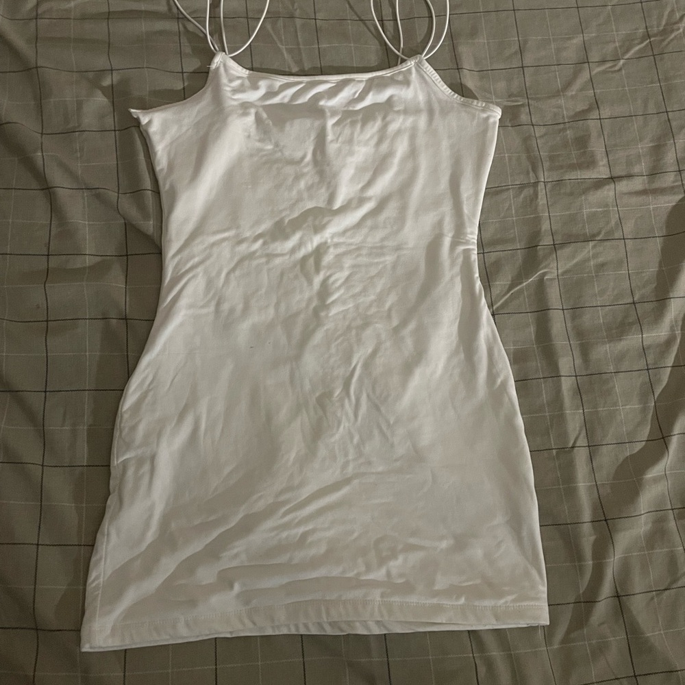White Spaghetti Strap Dress